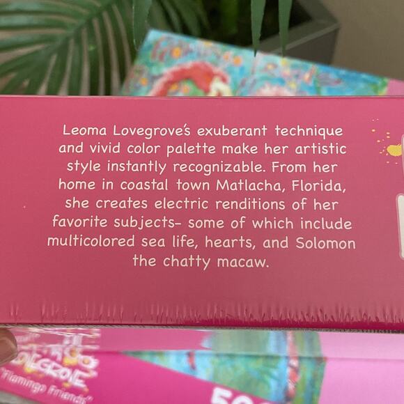 Leoma Lovegrove 500 Flamingo Friends Tropical Puzzle - Picture 7 of 8